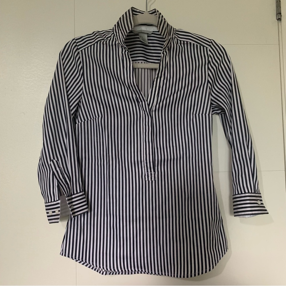 H&M Monochrome Striped Shirt
